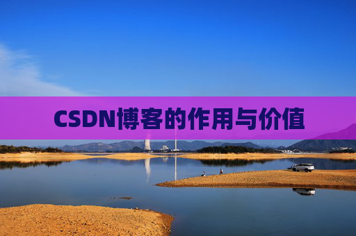 CSDN博客的作用与价值